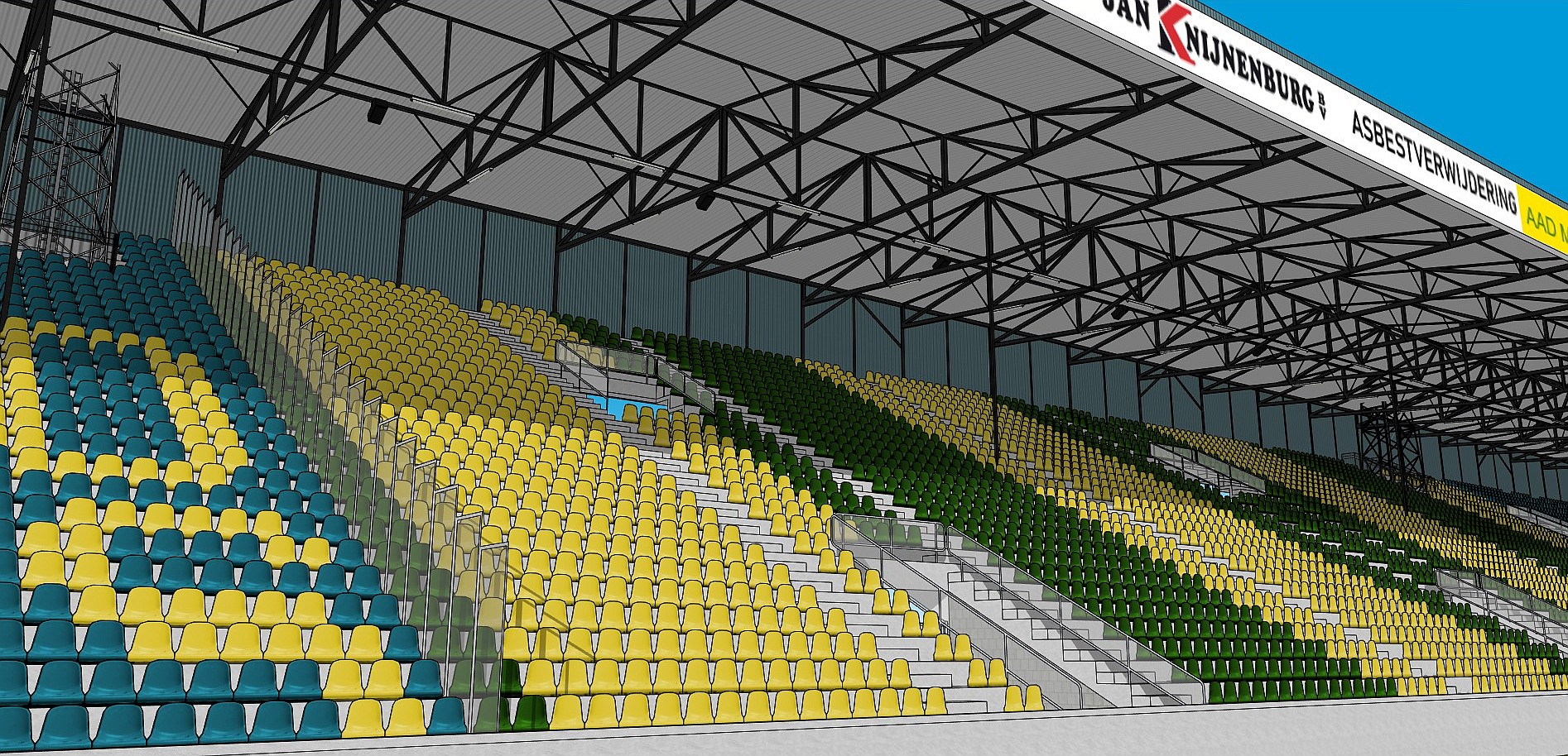 Zuiderparkstadion noord tribunne 3D