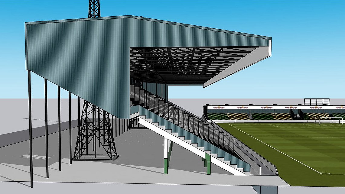 Zuiderparkstadion noord tribunne 3D